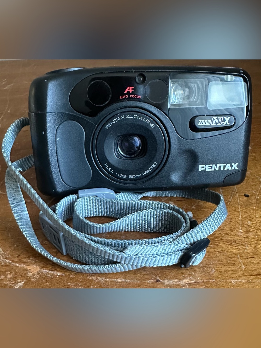 Pentax IQZoom60-X 35mm Point & Shoot 35mm Film Camera w/ 60mm Macro Zoom Lens